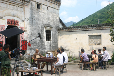 电影《茶香》在石台仙寓山景区完成主场景拍摄